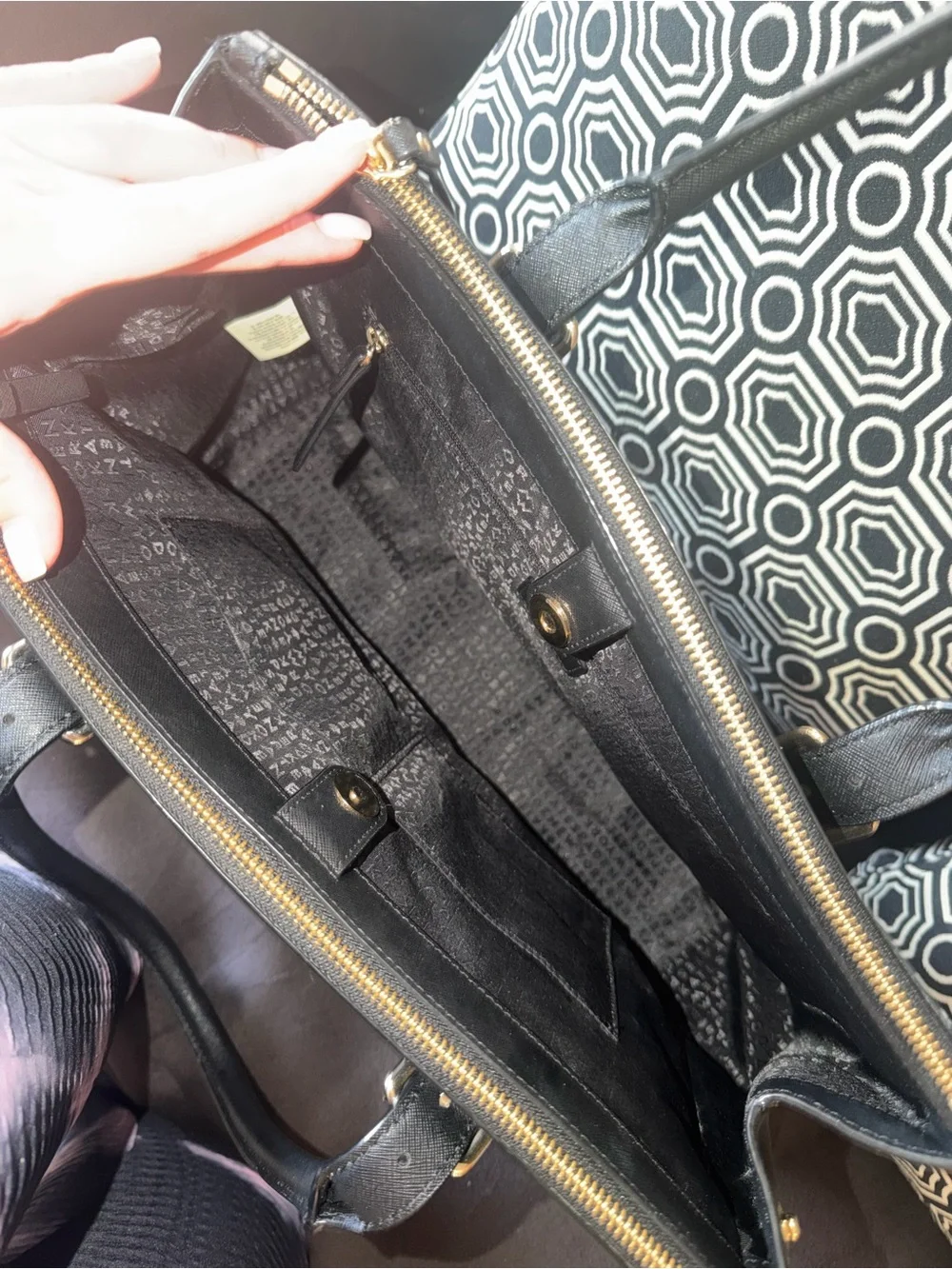 kate spade Black Saffiano Leather Satchel